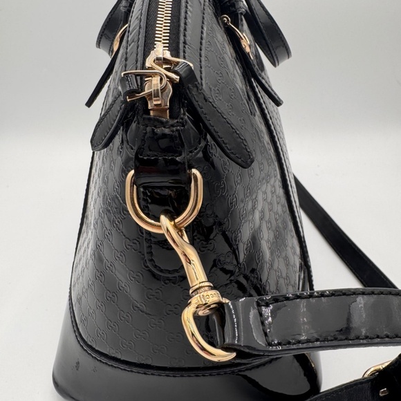 GUCCI Micro Guccisima Patent Top Handle Bag - Picture 4 of 14